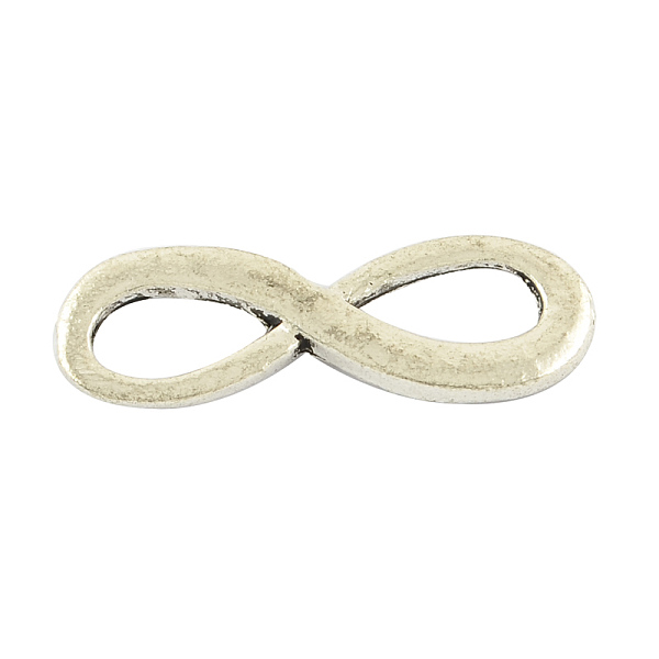 

PandaHall Tibetan Style Alloy Links connectors, Infinity, Cadmium Free & Lead Free, Antique Silver, 8x22.5x1mm, Hole: 4x7mm, about...