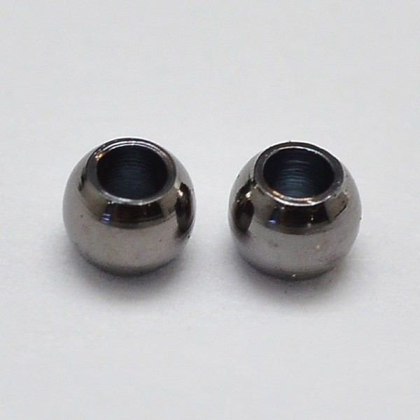 

PandaHall Brass Beads, Lead Free & Nickel Free & Cadmium Free, Solid Round, Gunmetal, 5mm, Hole: 2mm Brass Round