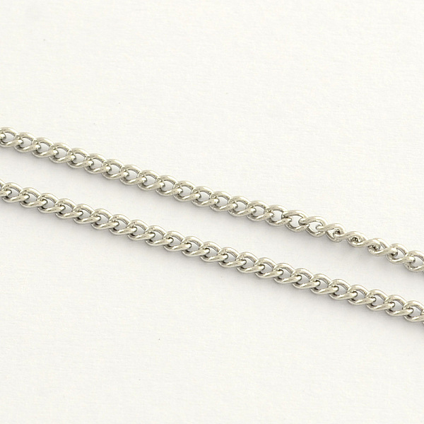 

PandaHall Stainless Steel Twisted Chains, with Spool, Unwelded, Stainless Steel Color, 2.5x2x0.6mm, about 82.02 Feet(25m)/roll Stainless...