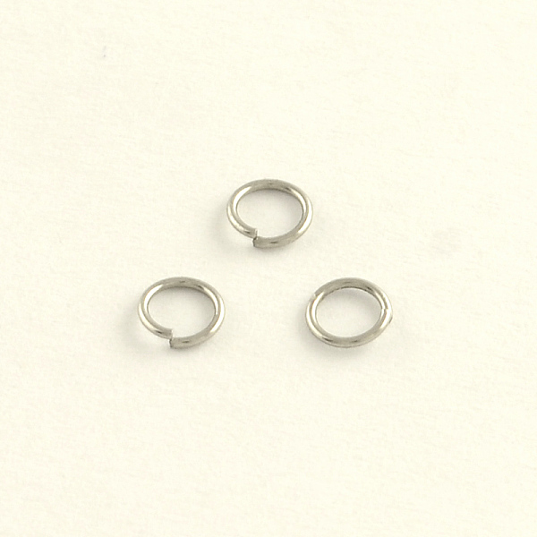

PandaHall 304 Stainless Steel Open Jump Rings, Stainless Steel Color, 24 Gauge, 4x0.5mm, Inner Diameter: 3mm, Hole: 3mm 304 Stainless Steel