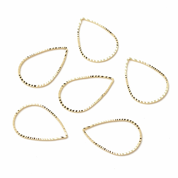 

PandaHall Brass Linking Rings, Long-Lasting Plated, Cadmium Free & Lead Free, Teardrop, Real 24K Gold Plated, 25x16.8x1mm, Inner Diameter...