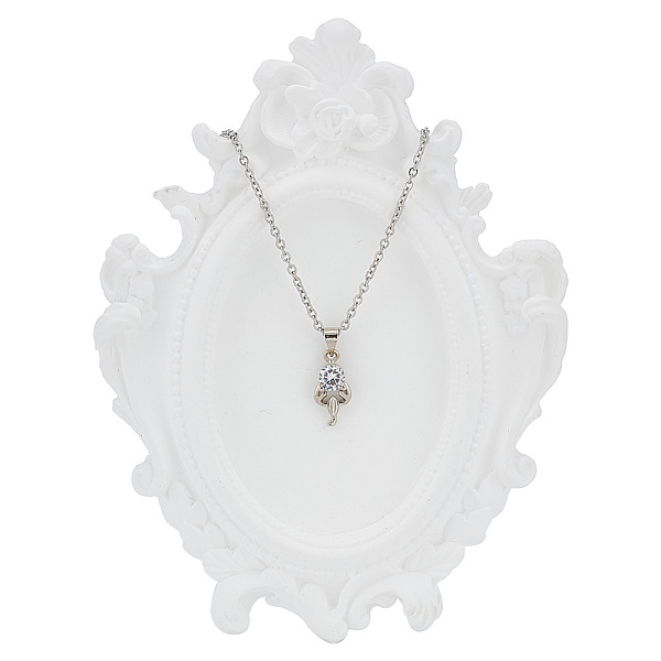 

PandaHall Gesso Jewelry Plate, Storage Tray, Cosmetics Jewelry Organizer, Oval, White, 147x106x10.5mm, Inner Diameter: 52.5x75mm Gesso Oval...