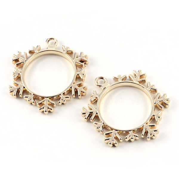 

PandaHall Rack Plating Alloy Snowflake Open Back Bezel Pendants, For DIY UV Resin, Epoxy Resin, Pressed Flower Jewelry, Hollow, Cadmium Free...