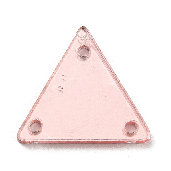

PandaHall Triangle Acrylic Mirror Sew on Rhinestones, Garments Accessories, Multi-Strand Links, Misty Rose, 14x16x1.3mm, Hole: 1.2mm Acrylic...