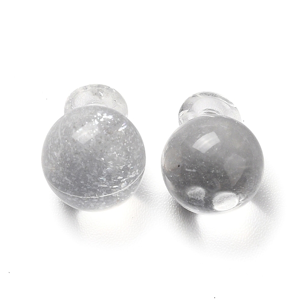 

PandaHall Transparent Acrylic Pendants, with Silver Powder, Round Charm, Clear, 11.5x7.5mm, Hole: 1.8mm, about 1570pcs/500g Acrylic Round...