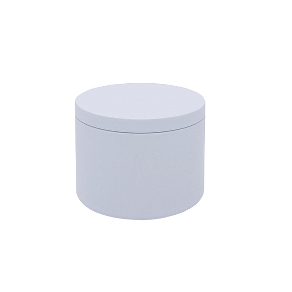 

PandaHall Iron Candle Tins, with Lids, Empty Tin Storage Containers, White, 8x6cm Iron Column White