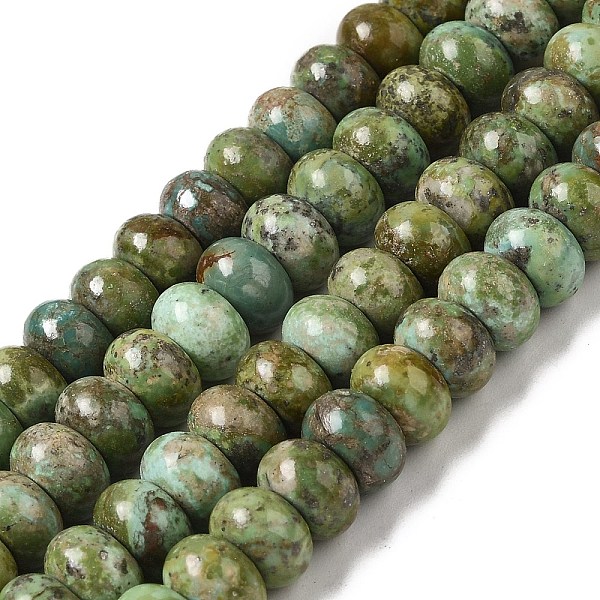 

PandaHall Natural Turquoise Beads Strands, Rondelle, 8x5mm, Hole: 0.6mm, about 71pcs/strand, 15.55''~15.75''(39.5~40cm) Natural Turquoise...