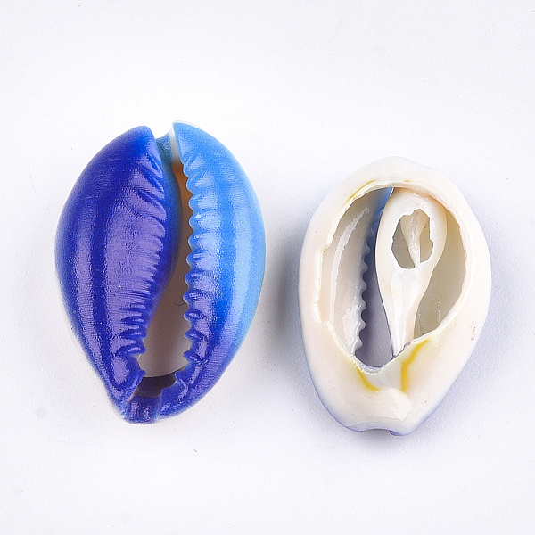 Perles De Coquillage Cauri Naturelles Imprimées