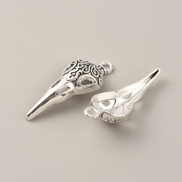 

PandaHall Gothic Style Tibetan Style Alloy Pendants, Bird Head, Antique Silver, 35x12.5x6.5mm, Hole: 2.4mm Alloy Bird