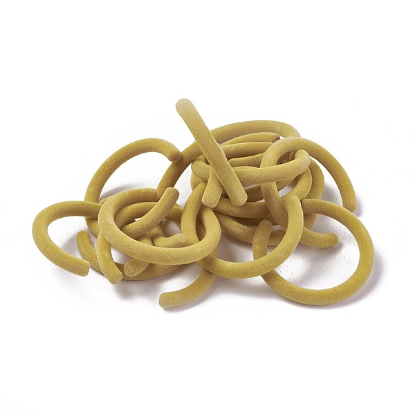 

PandaHall Flocky Acrylic Beads, Letter C Shape, Dark Khaki, 56x53.8x6.7mm, Hole: 1.4mm, Inner Diameter: 43.7mm Acrylic Others