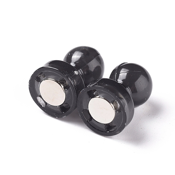 

PandaHall Plastic Push Pin Magnets, Whiteboard Magnets, for Fridge Magnets, Map Magnets, Classroom, Office, Black, 16.57x11.17mm Plastic...