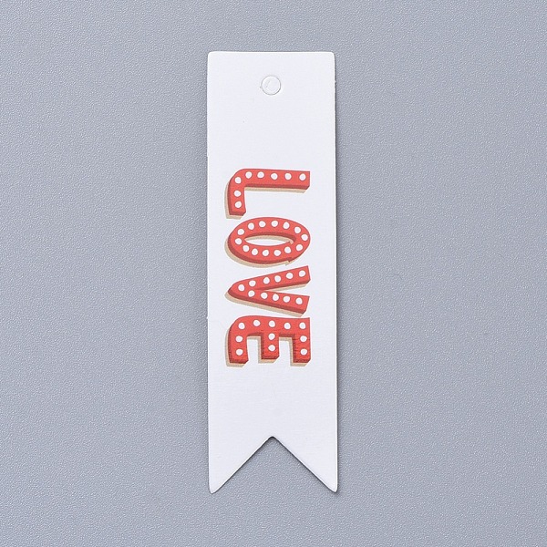 

PandaHall Christmas Kraft Paper Tags, Gift Tags Hang Labels, for Arts Crafts Wedding Christmas Festival, Red, 6.9x2x0.04cm, Hole: 3mm Paper...