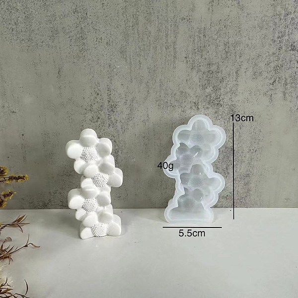

PandaHall Decoration DIY Silicone Mold, Resin Casting Molds, for UV Resin, Epoxy Resin Craft Making, Flower, 128x63x26.5mm, Inner Diameter...