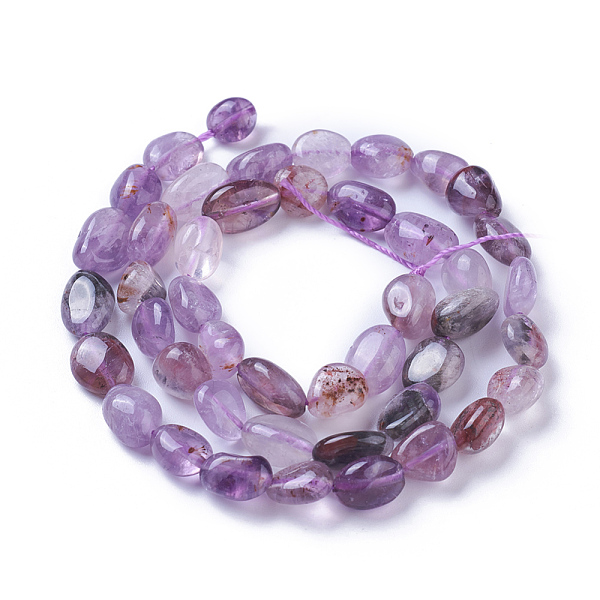 

PandaHall Natural Rutilated Quartz Beads Strands, Tumbled Stone, Nuggets, 7~12x6~8mm, Hole: 1mm, about 45~47pcs/strand, 15.7 inch(40cm)...