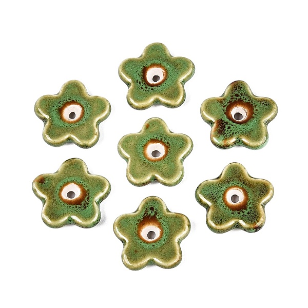 Vintage Handmade Porcelain Beads