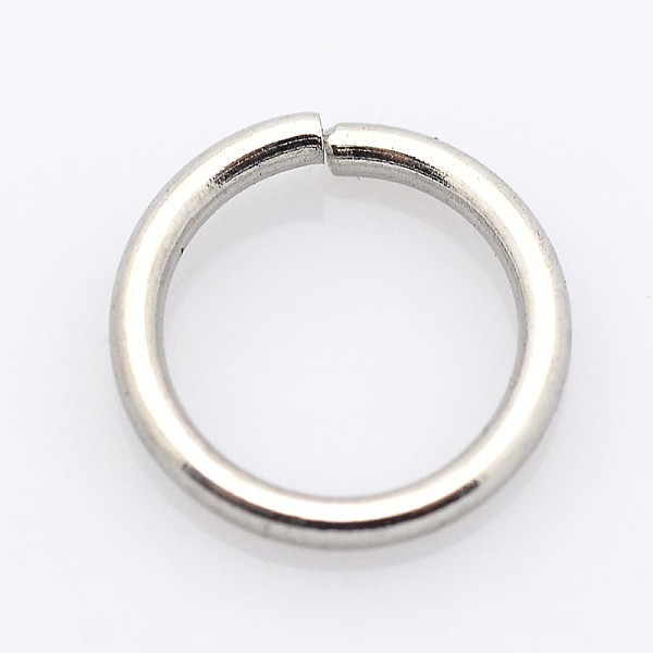 

PandaHall 304 Stainless Steel Open Jump Rings, 20 Gauge, Stainless Steel Color, 5x0.8mm, Inner Diameter: 3.4mm, about 968pcs/50g 304...