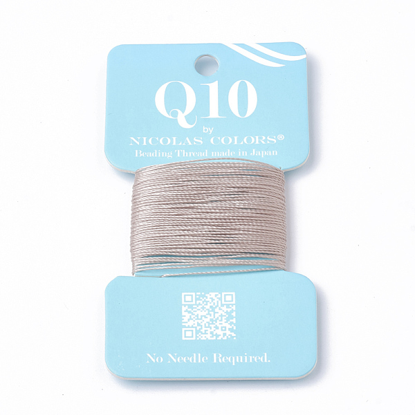 

PandaHall DIY Jewelry Findings, Nylon Thread, Wheat, 0.1mm, about 6m/roll Nylon Orange