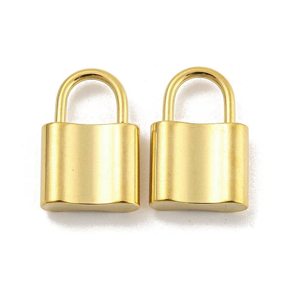 

PandaHall 304 Stainless Steel Pendants, Padlock Charm, Real 14K Gold Plated, 19x13x4.5mm, Hole: 6.8x6.5mm 304 Stainless Steel Lock