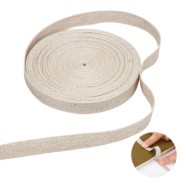 

PandaHall BENECREAT 11 Yards Linen Binding Book Tape, 3/8 inch Wide Bookbinding Repair Tape Cloth Supplies for Bookbinding Book Arts Sewing..., Orange