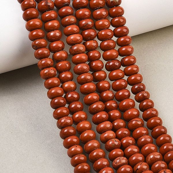 Chapelets de perles en jaspe rouge naturel