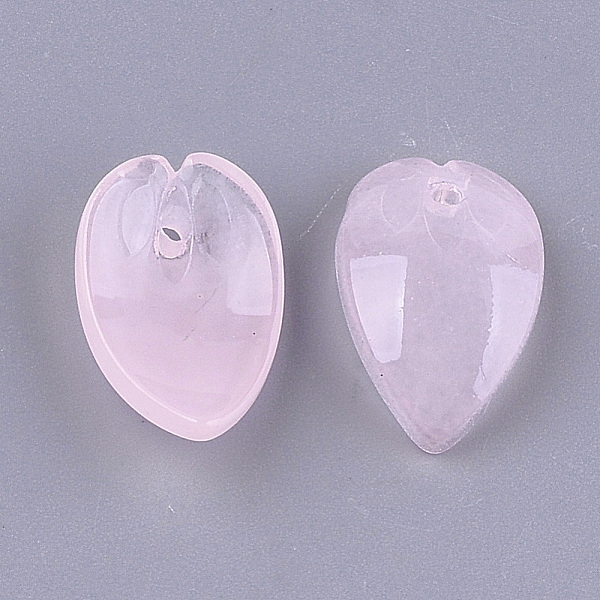 

PandaHall Transparent Spray Painted Glass Pendants, Petal, Pink, 17.5x11.5x5.5mm, Hole: 1.2mm Glass Petaline Pink