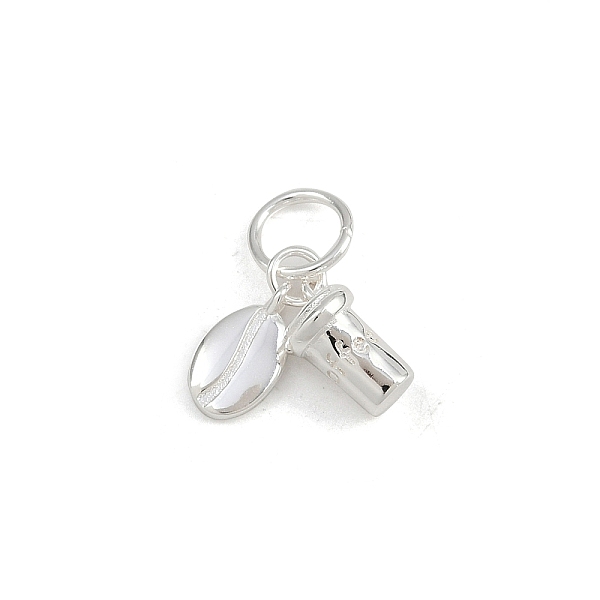 925 Sterling Silver Coffee Bean & Coffee Cup Charms