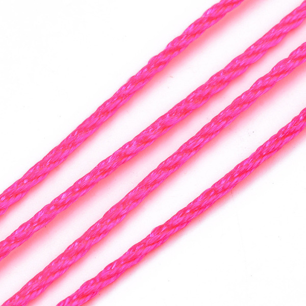 

PandaHall Nylon Thread, Deep Pink, 1.0mm, about 49.21 yards(45m)/roll Nylon Pink