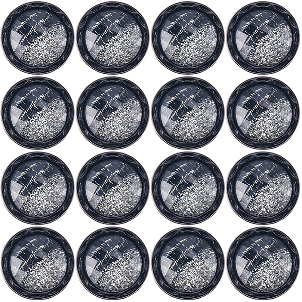 

PandaHall GORGECRAFT 20Pcs 25mm Beveled Cut Glass Shiny Sewing Shank Buttons Silver Resin Shank Button for DIY Sewing Crafts Sweater Uniform...