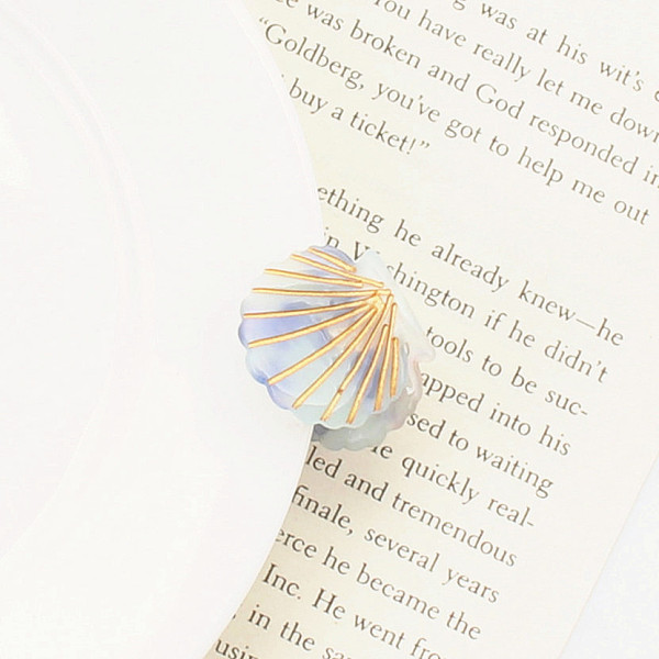 

PandaHall Cellulose Acetate(Resin) Shell Shape Hair Claw Clips, Small Tortoise Shell Hair Clip for Girls Women, Light Steel Blue...