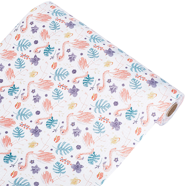 

PandaHall PET Shelf Liner Mats, for Cabinet, Drawer, Refrigerator, Kitchen Stove, Flamingo Shape, 300x1mm, 3m/roll Plastic Flamingo Shape