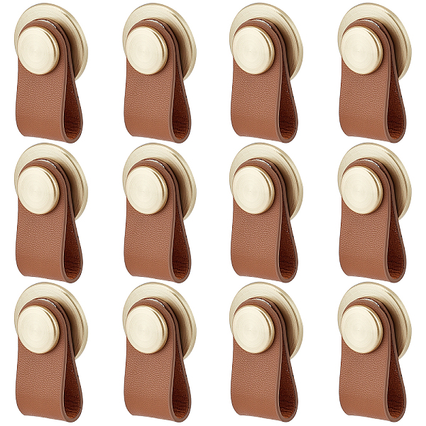 Oval Leather Drawer Handles