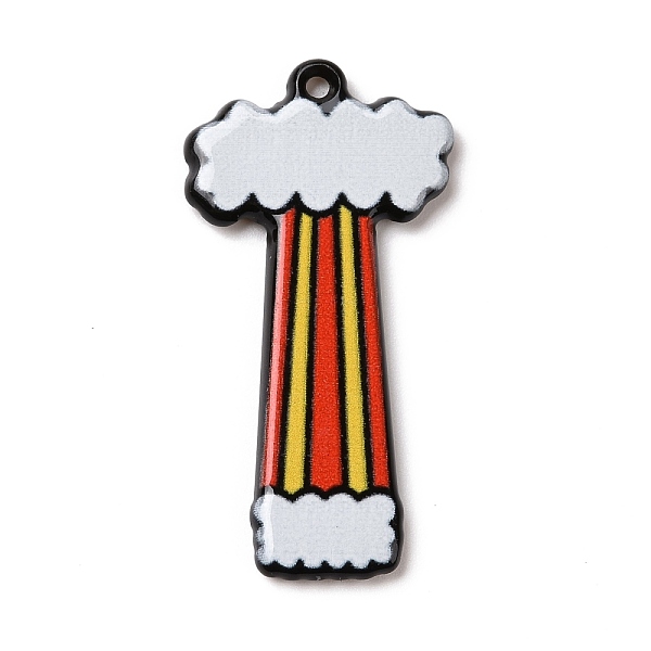 

PandaHall Circus Theme Printed Acrylic Pendants, Joker, Letter Charm, Letter T, 36x18x2mm, Hole: 1.5mm Acrylic Letter T