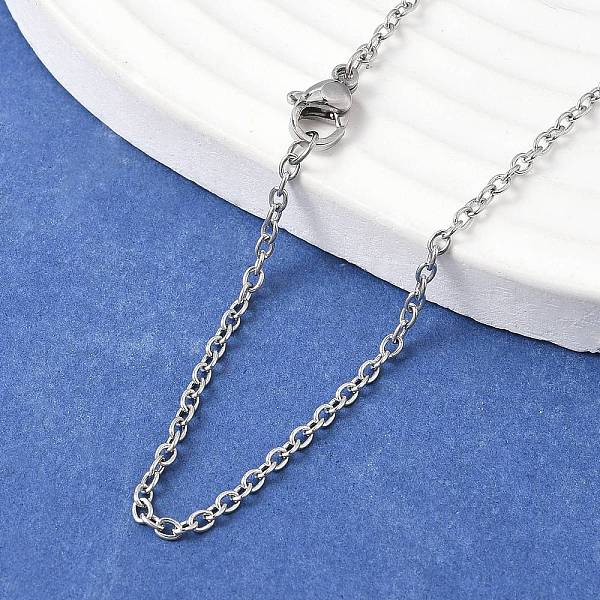 Tarnish Resistant Trendy Unisex 304 Stainless Steel Cable Chain Necklaces