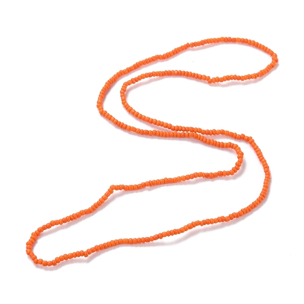 

PandaHall Waist Beads, Candy Color Glass Seed Beads Stretch Body Chain, Sunmmer Jewelry for Women, Orange, 31-1/2~31-7/8 inch(80~81cm) Glass...
