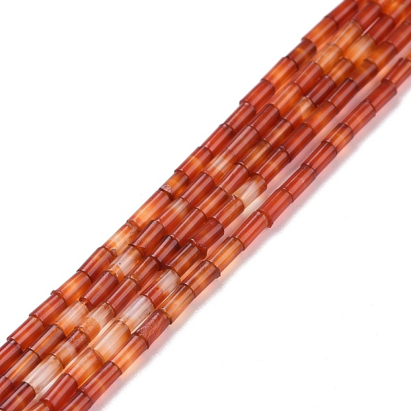 

PandaHall Natural Red Agate Beads Strands, Column, 3.8~4.3x2.4mm, Hole: 0.9mm, about 87pcs/strand, 14.88~15.12 inch(37.8~38.4cm) Red Agate...