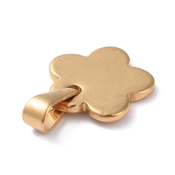 

PandaHall 304 Stainless Steel Pendants, Flower, Golden, 15x16x2mm, Hole: 8x3mm 304 Stainless Steel Flower