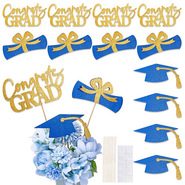 Palitos de papel para centros de mesa de fiesta de graduación