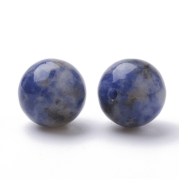 

PandaHall Natural Blue Spot Jasper Beads, Half Drilled, Round, 10mm, Hole: 1mm Blue Spot Jasper Round