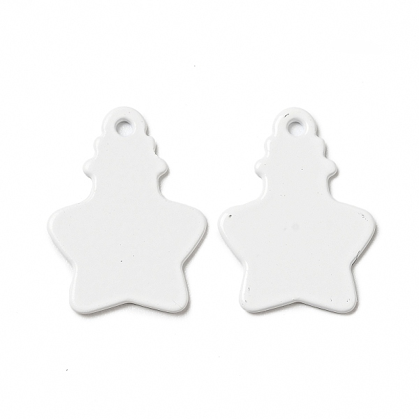 

PandaHall Spray Painted 201 Stainless Steel Pendants, Star Shaped Bottle Charm, White, 18x13x1mm, Hole: 1.2mm 201 Stainless Steel Bottle...
