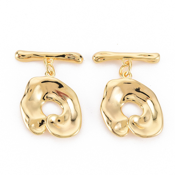 

PandaHall Brass Toggle Clasps, Nickel Free, Real 18K Gold Plated, Pendant: 18.5x16x3mm, Bar: 18.5x4x3mm, Hole: 1.5mm~1.8mm Brass Others