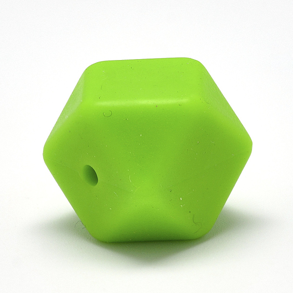 

PandaHall Food Grade Eco-Friendly Silicone Beads, Chewing Beads For Teethers, DIY Nursing Necklaces Making, Faceted Cube, Lawn Green...