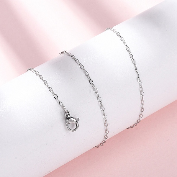 1.5MM 304 Stainless Steel Cable Chain Necklaces
