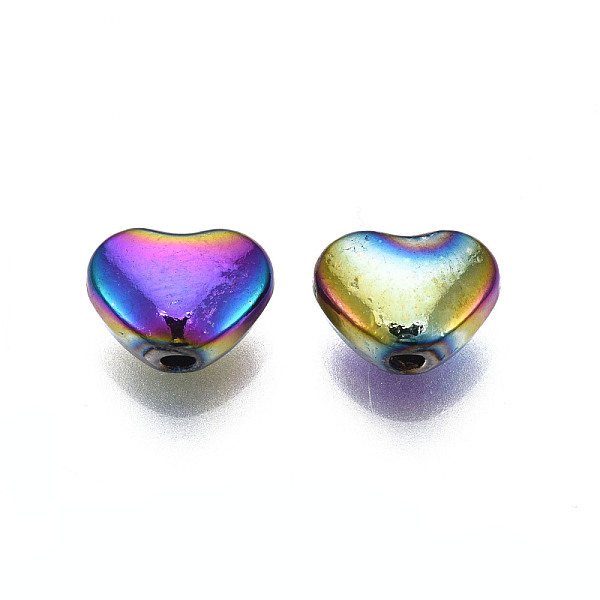 Perlas De Aleación De Color Arco Iris Chapado En Estante