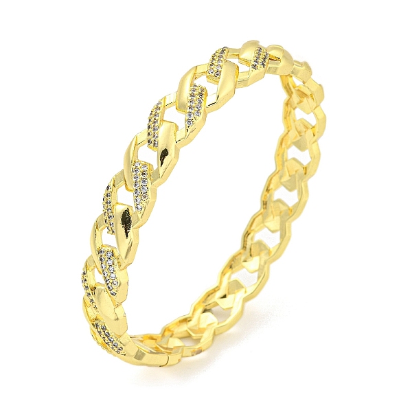 

PandaHall Twisted Brass Micro Pave Clear Cubic Zirconia Hinged Bangles for Women, Real 18K Gold Plated, Inner Diameter: 2 x 2-3/8 inch...