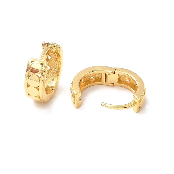 

PandaHall Brass Flat Round Hoop Earrings for Women, Cadmium Free & Nickel Free & Lead Free, Real 18K Gold Plated, 12x13.5x4.5mm, Pin: 1mm...