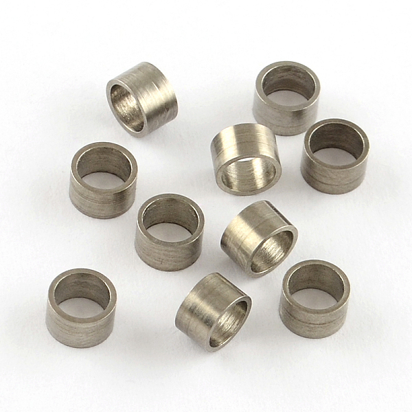

PandaHall Large Hole 201 Stainless Steel Spacer Beads, Column, Stainless Steel Color, 3x5mm, Hole: 4mm 201 Stainless Steel Column