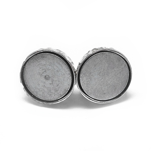 

PandaHall Rhodium Plated 925 Sterling Silver Magnetic Clasps, with 925 Stamp, Round, Platinum, 14.5x8mm, Hole: 1.5mm Sterling Silver Round