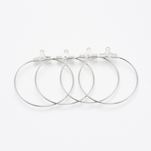 

PandaHall 304 Stainless Steel Pendants, Hoop Earring Findings, Stainless Steel Color, 20 Gauge, 24x22x1.5mm, Hole: 1mm, Pin: 0.8mm 304...