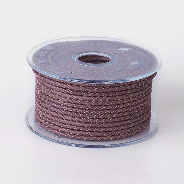 

PandaHall Braided Cowhide Cord, Leather Jewelry Cord, Jewelry DIY Making Material, Saddle Brown, 4mm, about 32.8 yards(30m)/roll Cowhide...