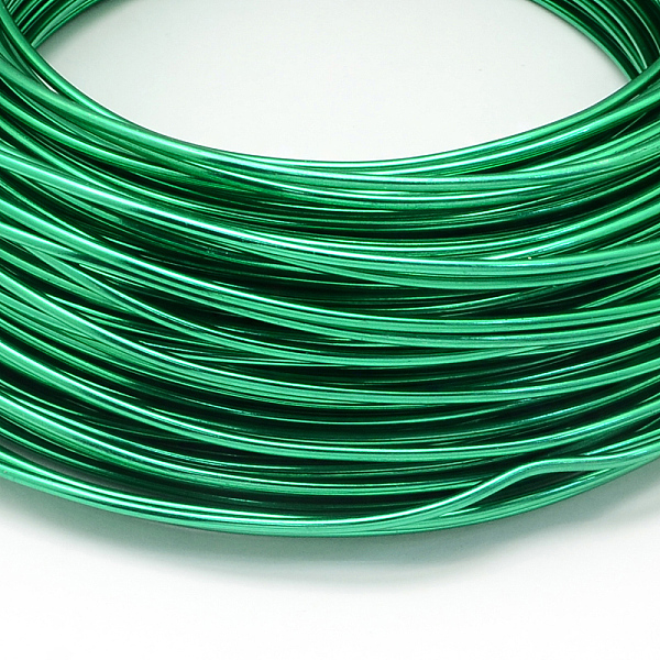 

PandaHall Round Aluminum Wire, Bendable Metal Craft Wire, for DIY Jewelry Craft Making, Lime, 3 Gauge, 6.0mm, 7m/500g(22.9 Feet/500g)..., Green